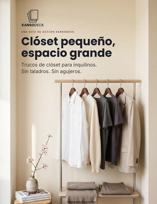 Clóset pequeño, espacio grande